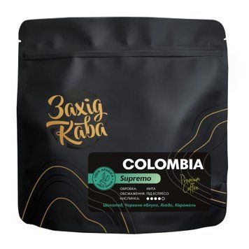 Кава в зернах Захід Кава Colombia Supremo 200 гр 700090 фото