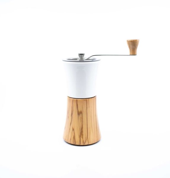 Кавомолка ручна Hario Ceramic Coffee Mill Olive Wood  287271 фото