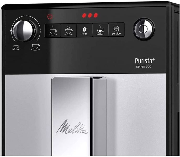 Кавомашина Melitta Purista F23/0-101 - срібно-чорна 287373 фото